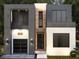Modern two-story home with attached garage and sleek design at 5151 Marina Dr, St Cloud, FL 34771