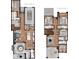 Two-story floor plan with four bedrooms and multiple living spaces at 5151 Marina Dr, St Cloud, FL 34771