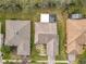 Aerial view showcasing home's location and backyard at 119 Verona Dr, Kissimmee, FL 34759
