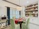 Charming dining area with a round table and green chairs at 119 Verona Dr, Kissimmee, FL 34759