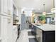 Modern kitchen with stainless steel appliances and white cabinets at 119 Verona Dr, Kissimmee, FL 34759