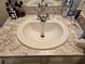 Bathroom vanity with sink and chrome faucet at 1657 Rosydale Cir, Davenport, FL 33837