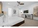 Main bedroom with king bed, desk and TV at 2137 Pine Oak Loop, Davenport, FL 33837