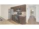 Kitchen with stainless steel appliances and granite countertops at 2317 Prime Cir # B, Kissimmee, FL 34746