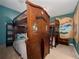 ' bedroom with a pirate ship bunk bed and nautical-themed decor at 2615 Pawnall St, Kissimmee, FL 34747