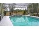 Relaxing screened pool and spa with tranquil views at 3228 Abalone Blvd, Orlando, FL 32833