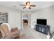 Bright office with hardwood floors and built in shelving at 336 Del Sol Ave, Davenport, FL 33837