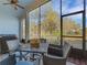 Enjoy this screened porch with serene backyard views at 336 Del Sol Ave, Davenport, FL 33837