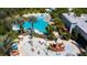 Resort-style pool with a pirate ship splash pad and a clubhouse at 607 Longboat Dr, Davenport, FL 33896