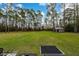 Large grassy backyard with shed and mature trees at 875 Eden Dr, St Cloud, FL 34771