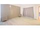 The modern bedroom has two cabinets and a stylish and modern curtain at 10001 Newington Dr, Orlando, FL 32836