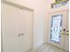 Elegant entryway with double doors and a stained-glass door at 10001 Newington Dr, Orlando, FL 32836