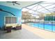 Inviting screened pool with patio seating area, perfect for outdoor entertaining at 10001 Newington Dr, Orlando, FL 32836