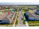 Aerial view of houses and community amenities at 10425 Folly Beach Rd, Orlando, FL 32827