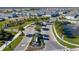 Aerial view of community entrance and neighborhood at 10425 Folly Beach Rd, Orlando, FL 32827