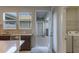 Kitchen with laundry area and backyard access at 10425 Folly Beach Rd, Orlando, FL 32827