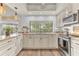 Modern kitchen with granite countertops and stainless steel appliances at 109 Arrowhead Ln, Haines City, FL 33844