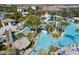 Aerial view showing a resort-style pool with lazy river and water features at 1138 Kingsbarn St, Davenport, FL 33896