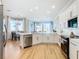 Spacious kitchen featuring an island and breakfast nook at 125 Viola Dr, Auburndale, FL 33823