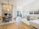 Open floor plan with living, dining and kitchen areas at 125 Viola Dr, Auburndale, FL 33823