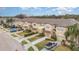 Townhouses with a street view showcasing landscaping and parking at 2226 Seven Oaks Dr, St Cloud, FL 34772