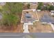 Aerial view of property showing house, pool, and yard at 3 Pecan Drive Loop, Ocala, FL 34472