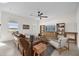 Bright living room with comfortable seating and built-in shelving at 4540 Sequel Rd, Kissimmee, FL 34746