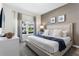 Spacious bedroom with king-size bed, large windows, and neutral decor at 4818 Memories Ln, Kissimmee, FL 34746