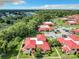 Aerial view showcasing the property's location and neighborhood at 540 Hunter Cir, Kissimmee, FL 34758