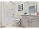Clean bathroom with bathtub and shower at 6052 Broad Oak Dr, Davenport, FL 33837