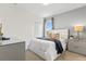 Bedroom with comfy bed and grey accents at 6052 Broad Oak Dr, Davenport, FL 33837