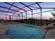 Inviting screened-in pool and spa, perfect for relaxing evenings at 6052 Broad Oak Dr, Davenport, FL 33837