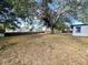 Large backyard with mature tree and wooden fence at 7450 Crooked Lake Cir, Orlando, FL 32818