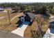 Aerial view of house, driveway and neighborhood at 13380 Sw 60Th Court Rd, Ocala, FL 34473