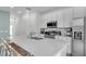 Bright kitchen with a large island, stainless appliances, and bar stool seating at 2929 Caribbean Soul Dr, Kissimmee, FL 34747