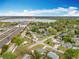 Aerial view of the neighborhood near a large lake and major highways at 420 Sunrise Dr, Orlando, FL 32803