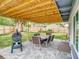 Outdoor patio with covered structure, paver flooring, BBQ, and outdoor furniture at 420 Sunrise Dr, Orlando, FL 32803