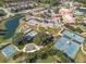 Community center with parking, basketball court, tennis courts, playground and pond at 605 Cantabria Dr, Davenport, FL 33837