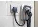 Garage with EV charger and epoxy floor at 8024 Leaf Grove Cir, Orlando, FL 32836