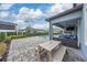 Patio with picnic table and seating area at 8024 Leaf Grove Cir, Orlando, FL 32836
