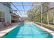 Inviting screened-in pool with a spa and plenty of space for relaxation at 901 Marcello Blvd, Kissimmee, FL 34746