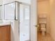 Clean bathroom with shower, toilet and vanity at 203 Los Gatos Pl, Poinciana, FL 34759
