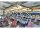 Modern fitness center with treadmills and exercise bikes at 203 Los Gatos Pl, Poinciana, FL 34759