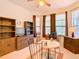 Home office with built-in shelving and desk at 203 Los Gatos Pl, Poinciana, FL 34759