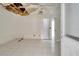 Bedroom with water damage on the ceiling and tiled floors at 2650 Hilliard Ct, Kissimmee, FL 34744