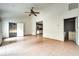Spacious living area with tile floors and access to garage at 2650 Hilliard Ct, Kissimmee, FL 34744