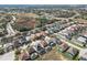 Aerial view of neighborhood with pool and houses at 319 Sand Ridge Dr, Davenport, FL 33896