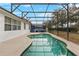 Inviting kidney-shaped pool with screened enclosure at 319 Sand Ridge Dr, Davenport, FL 33896