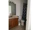 Bathroom with vanity, toilet and shower/tub combo at 3459 Allegra Cir, St Cloud, FL 34772