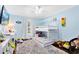 bedroom with bunk bed, toys, and ample closet space at 4755 Oakwood Dr, St Cloud, FL 34772